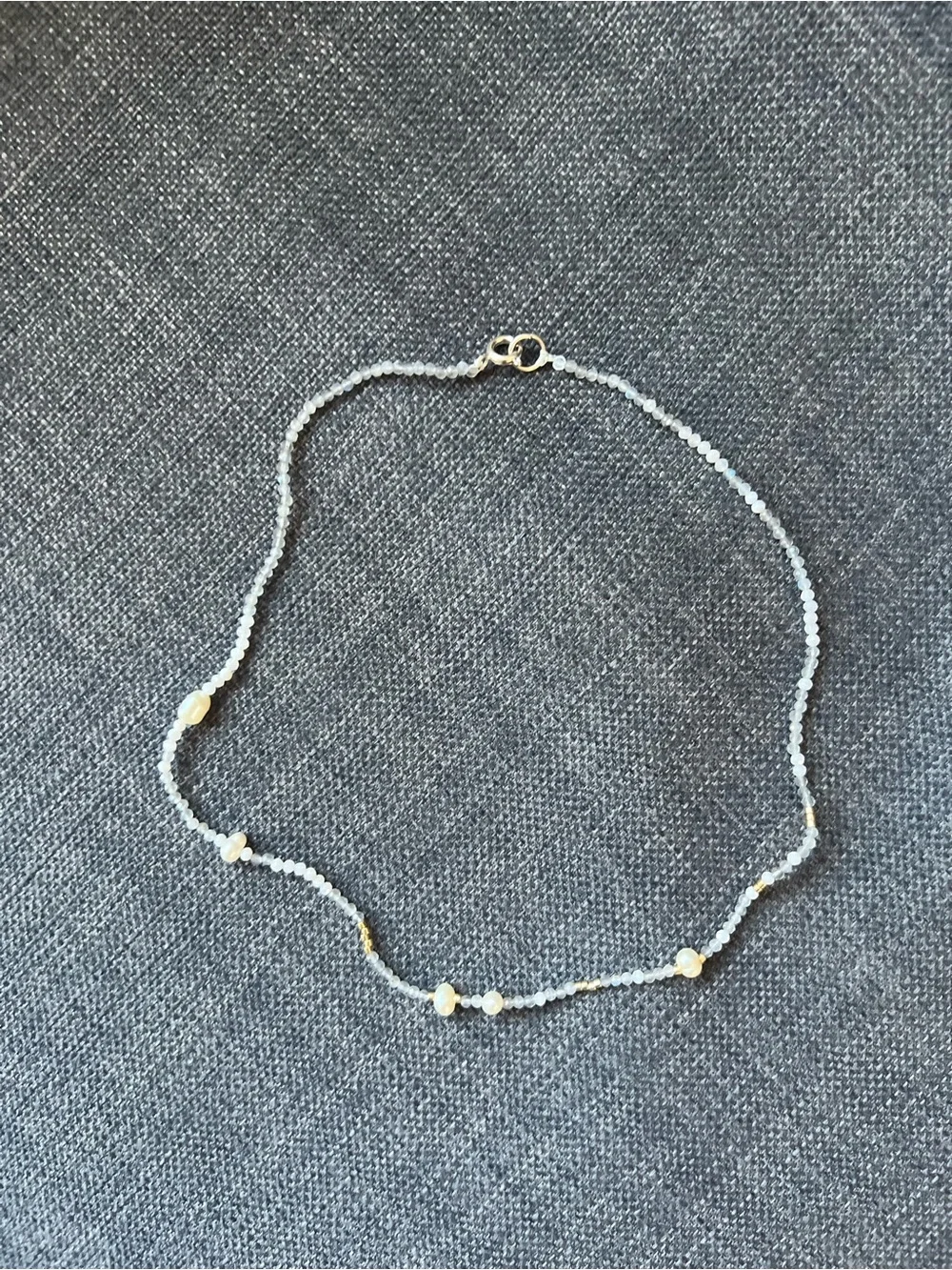 Two 16” Hand-Made pearl and mixed bead necklace chokers